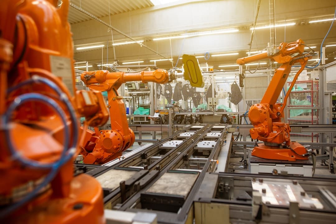 Automated industrial production floor